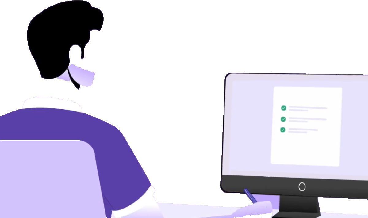 Trade documents on a desk
